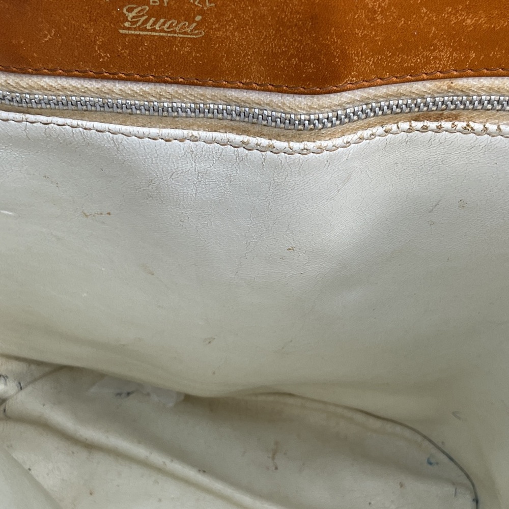 Gucci Elegant Tan and Cream shoulder Bag - Picture 9 of 12